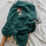 New Embroidered Pet Portrait Organic Christmas Jumper - Lucy and Lola Shop
