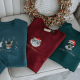 New Embroidered Pet Portrait Organic Christmas Jumper - Lucy and Lola Shop