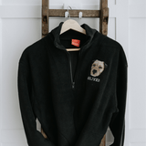 New Embroidered Pet Portrait Polar Fleece Quarter Zip Jacket - Lucy and Lola Shop