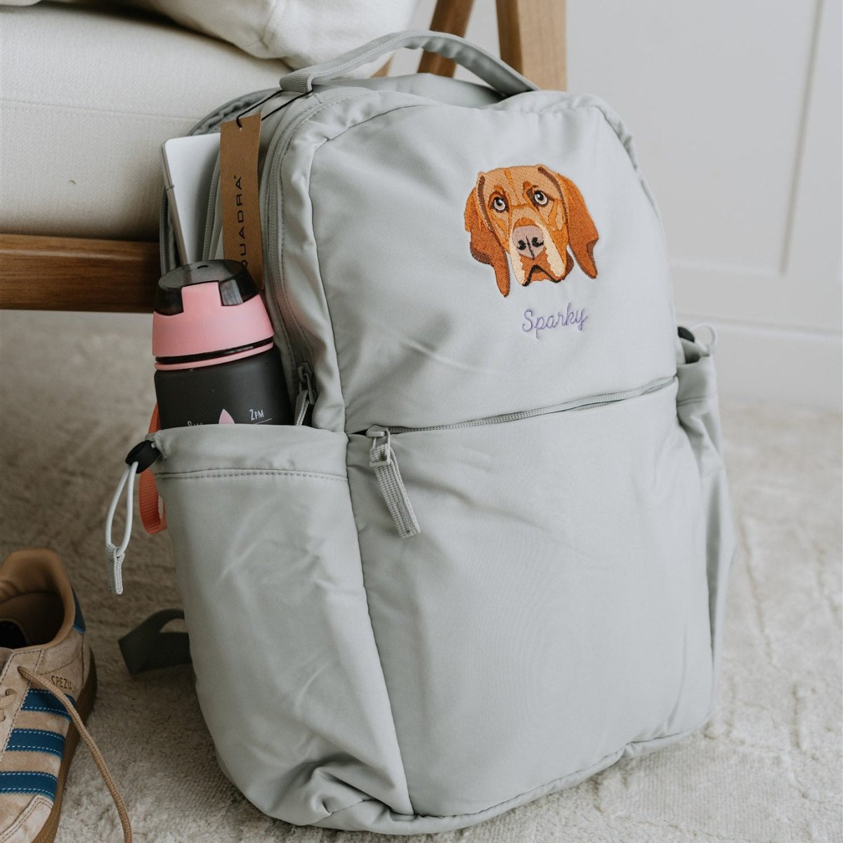 New In: Embroidered Pet Portrait Backpack - Lucy and Lola Shop