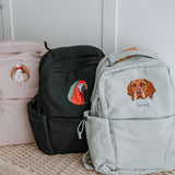 New In: Embroidered Pet Portrait Backpack - Lucy and Lola Shop