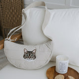 New In: Embroidered Pet Portrait Quilted Cross Body Bag - Lucy and Lola Shop