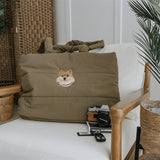 New In: Embroidered Pet Portrait Quilted Tote Bag - Lucy and Lola Shop