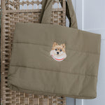 New In: Embroidered Pet Portrait Quilted Tote Bag - Lucy and Lola Shop