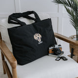 New In: Embroidered Pet Portrait Quilted Tote Bag - Lucy and Lola Shop