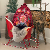 New: Printed Pet Portrait Velvet Christmas Sack Stocking - Lucy and Lola Shop