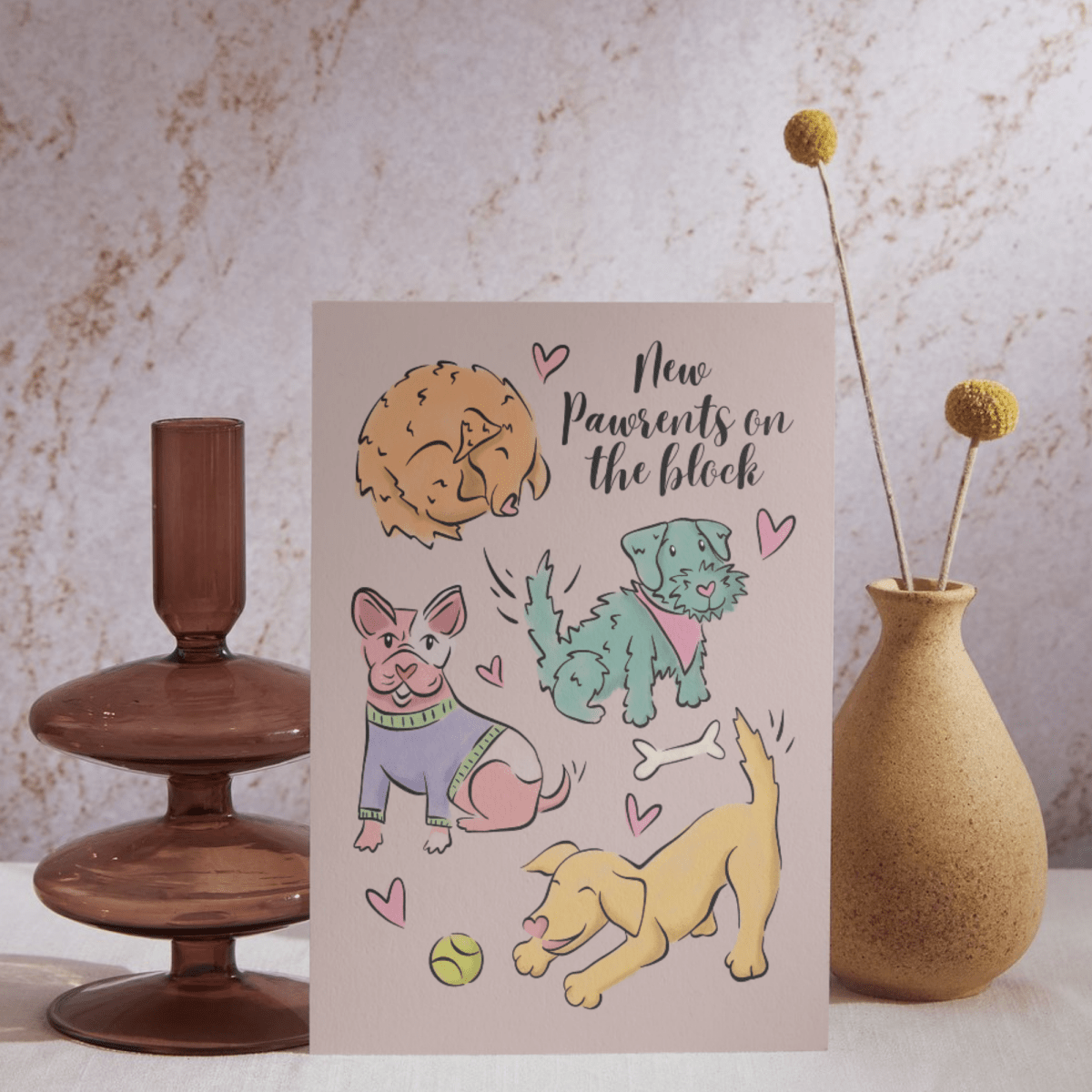 New Puppy Celebration Card - Lucy and Lola Shop