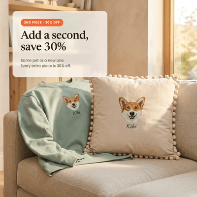 Embroidered Pet Portrait Sweatshirt view 3