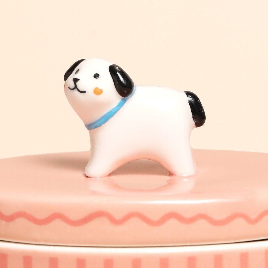 Pink Oval Dog Trinket Pot - Lucy and Lola Shop