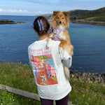 Printed Pet Portrait British Coast Organic T-Shirt - Lucy and Lola Shop