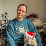 Printed Pet Portrait Organic Christmas Jumper - Lucy and Lola Shop