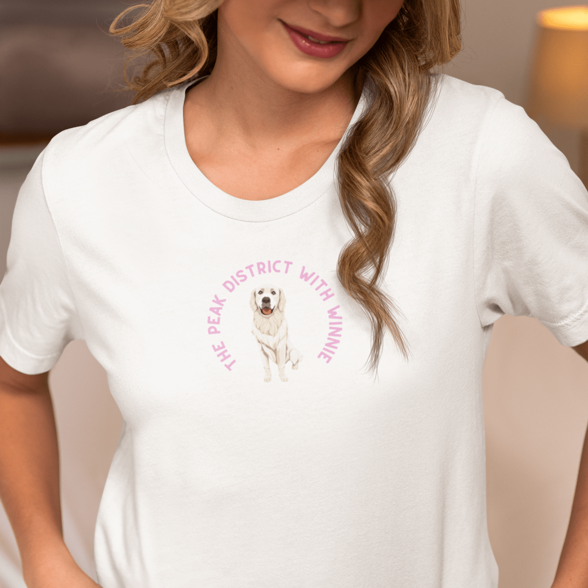 Printed Pet Portrait Peak District Organic T-Shirt - Lucy and Lola Shop
