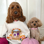 Printed Pet Portrait Pumpkin Patch Organic Sweatshirt - Lucy and Lola Shop