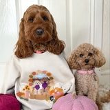 Printed Pet Portrait Pumpkin Patch Organic Sweatshirt - Lucy and Lola Shop