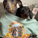 Printed Pet Portrait Pumpkin Patch Organic Sweatshirt - Lucy and Lola Shop