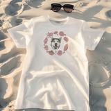 Printed Pet Portrait Shells Organic T-Shirt - Lucy and Lola Shop