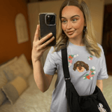 Printed Pet Portrait Strawberry Organic T-Shirt - Lucy and Lola Shop