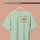 Printed Pet Portrait Sunflower Organic T-Shirt - Lucy and Lola Shop
