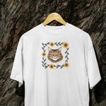 Printed Pet Portrait Sunflower Organic T-Shirt - Lucy and Lola Shop
