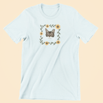 Printed Pet Portrait Sunflower Organic T-Shirt - Lucy and Lola Shop