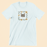 Printed Pet Portrait Sunflower Organic T-Shirt - Lucy and Lola Shop