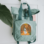 Recycled Large Printed Custom Pet Portrait Backpack - Lucy and Lola Shop