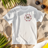Printed Pet Portrait Shells Organic T-Shirt