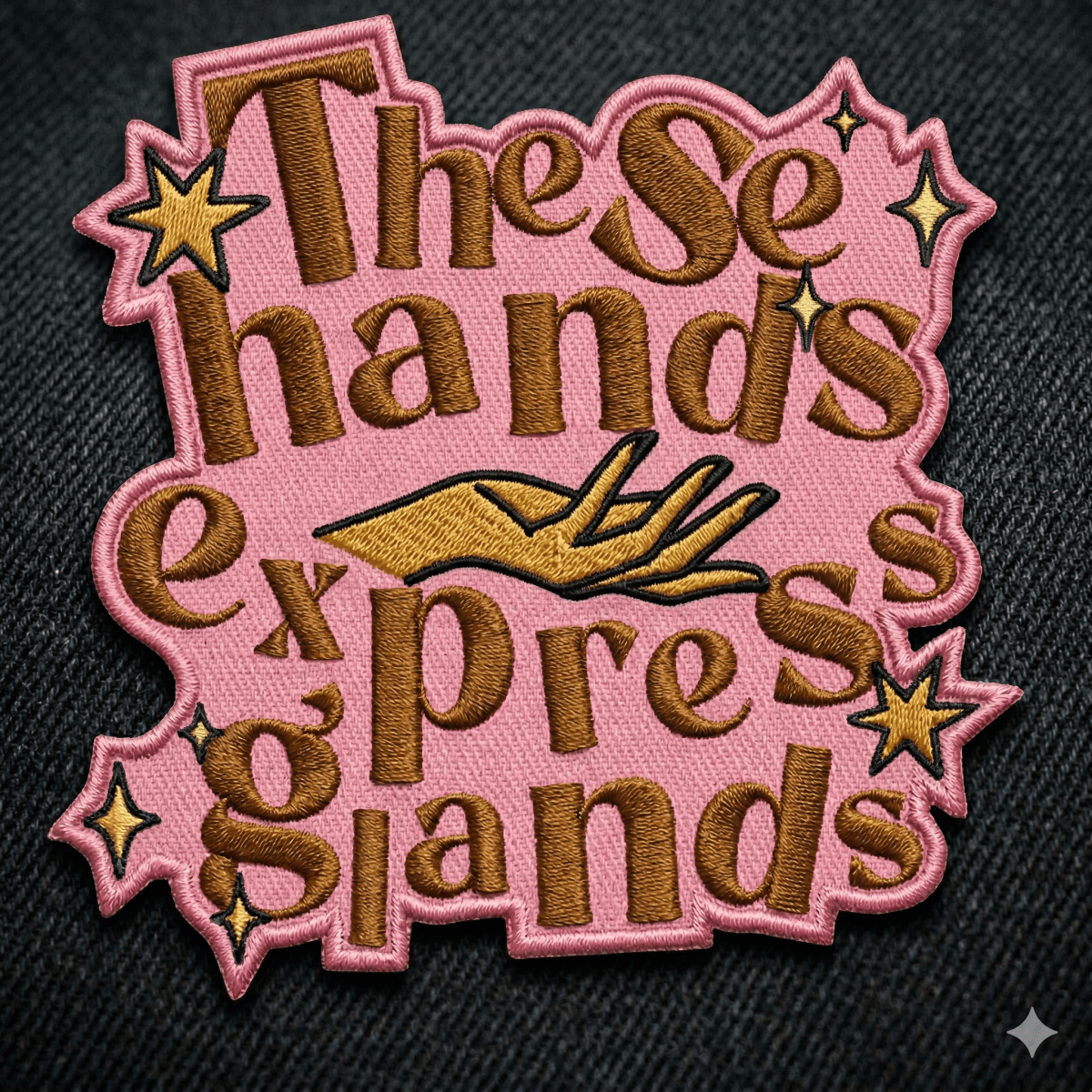 These Hands Express Glands Vet/Vet Nurse Embroidered Patch - Lucy and Lola Shop