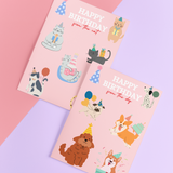 Happy Birthday Card - Cat or Dog Design!