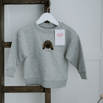 Embroidered Pet Portrait Baby Organic Sweatshirt - Lucy and Lola Shop