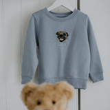 Embroidered Pet Portrait Kid's Organic Sweatshirt - Lucy and Lola Shop