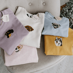 Embroidered Pet Portrait Kid's Organic Sweatshirt - Lucy and Lola Shop