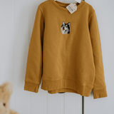 Embroidered Pet Portrait Kid's Organic Sweatshirt - Lucy and Lola Shop
