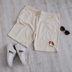 Embroidered Pet Portrait Organic Shorts - Lucy and Lola Shop