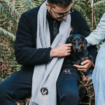 Embroidered Pet Portrait Woven Scarf 50% Off - Lucy and Lola Shop