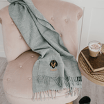 Embroidered Pet Portrait Woven Scarf 50% Off - Lucy and Lola Shop